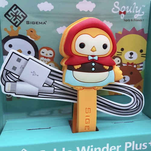 可愛貓頭鷹卡通造型大卷線器 (小紅帽 - Owky) - E016SQE