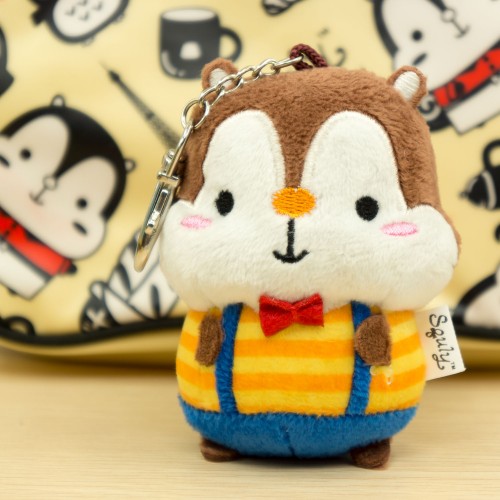 可愛小松鼠 Squly 毛公仔 毛絨 匙扣 F001SQT