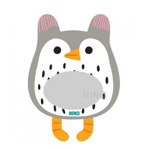 【韓國出品】NINO兒童畫板壁貼鏡 – 貓頭鷹