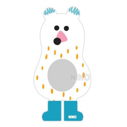 【韓國出品】NINO兒童畫板壁貼鏡 – 北極熊