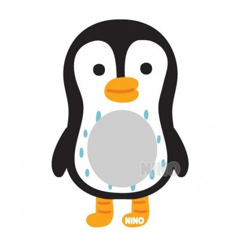 【韓國出品】NINO兒童畫板壁貼鏡 – 小企鵝