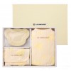 【Le Creuset baby】日系寶寶用餐套裝禮盒(淡黃色)