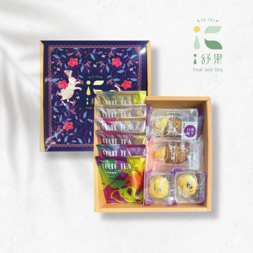 iC舒果-中秋精選禮盒(A1) | 阿聰師-大甲台灣芋頭酥之父-國宴點心+花茶禮盒